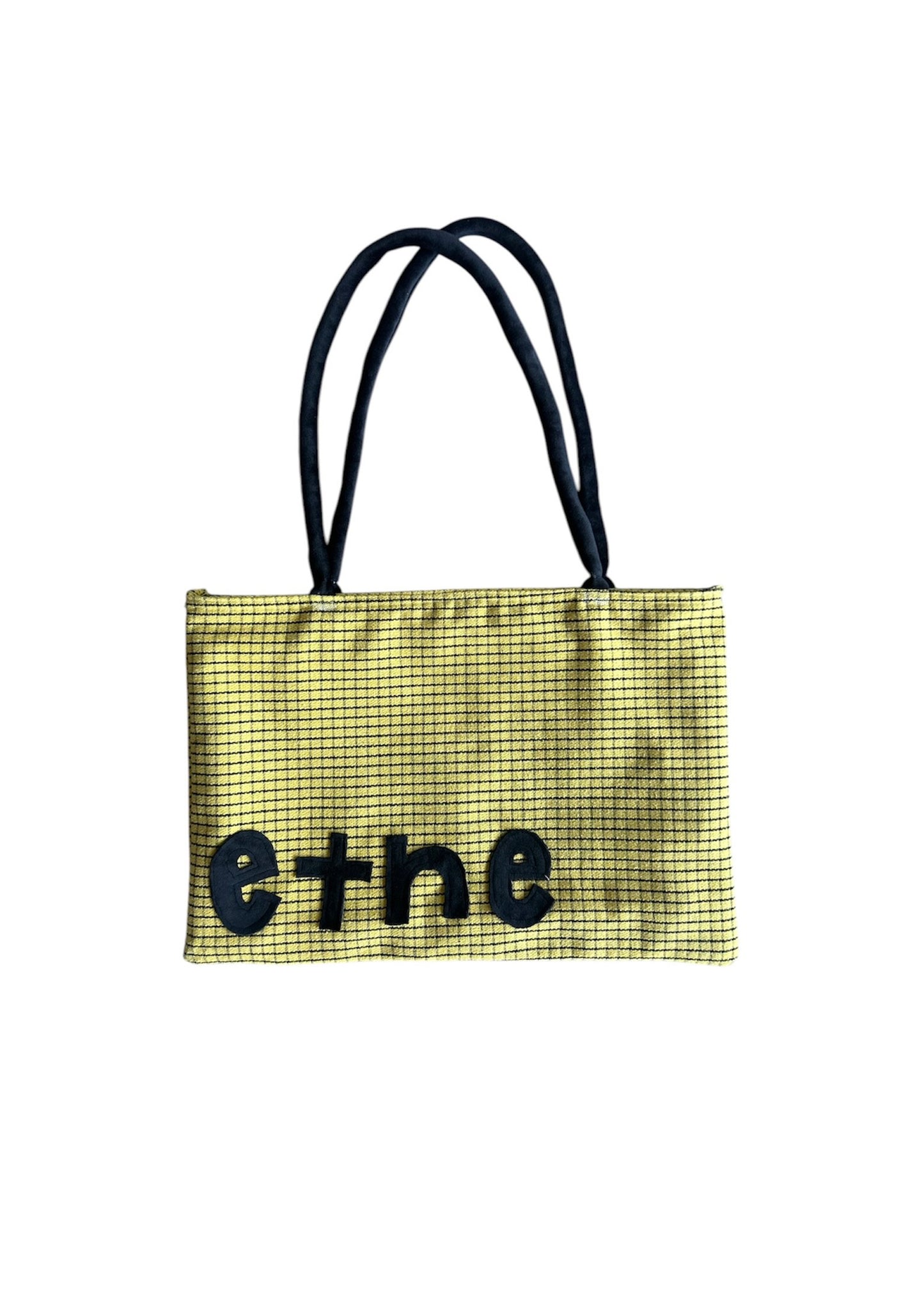 etne yellow checkers bag 2/2