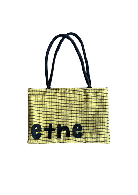 etne yellow checkers bag 2/2